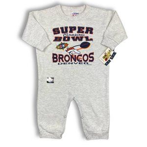 1997 kids vintage Denver Broncos sweatshirt romper